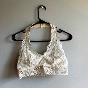 White Aerie Halter Bralette